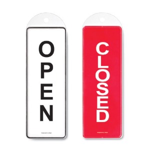 OPEN/CLOSED 양면(시스템/걸이) 사인